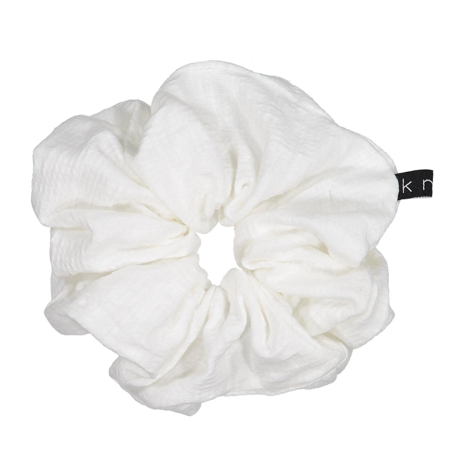 Knot Hairbands White Vintage Tee Scrunchie