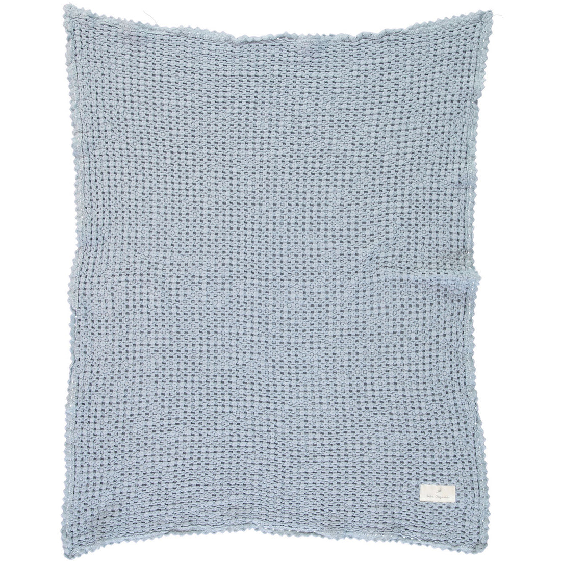 Bebe Organic Sky Blue Waffle Blanket