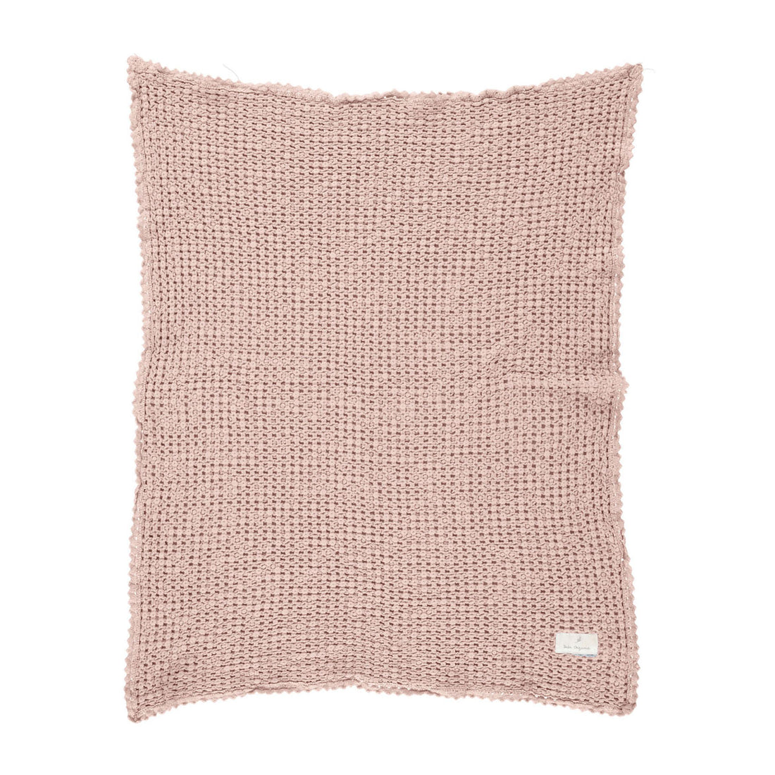 Bebe Organic Dusty Rose Waffle Blanket