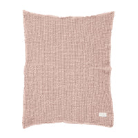 Bebe Organic Dusty Rose Waffle Blanket
