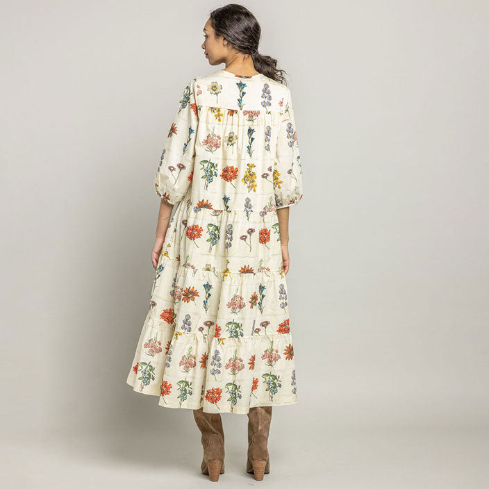 Pink Chicken Notebook Botanical Womens Indira Dress