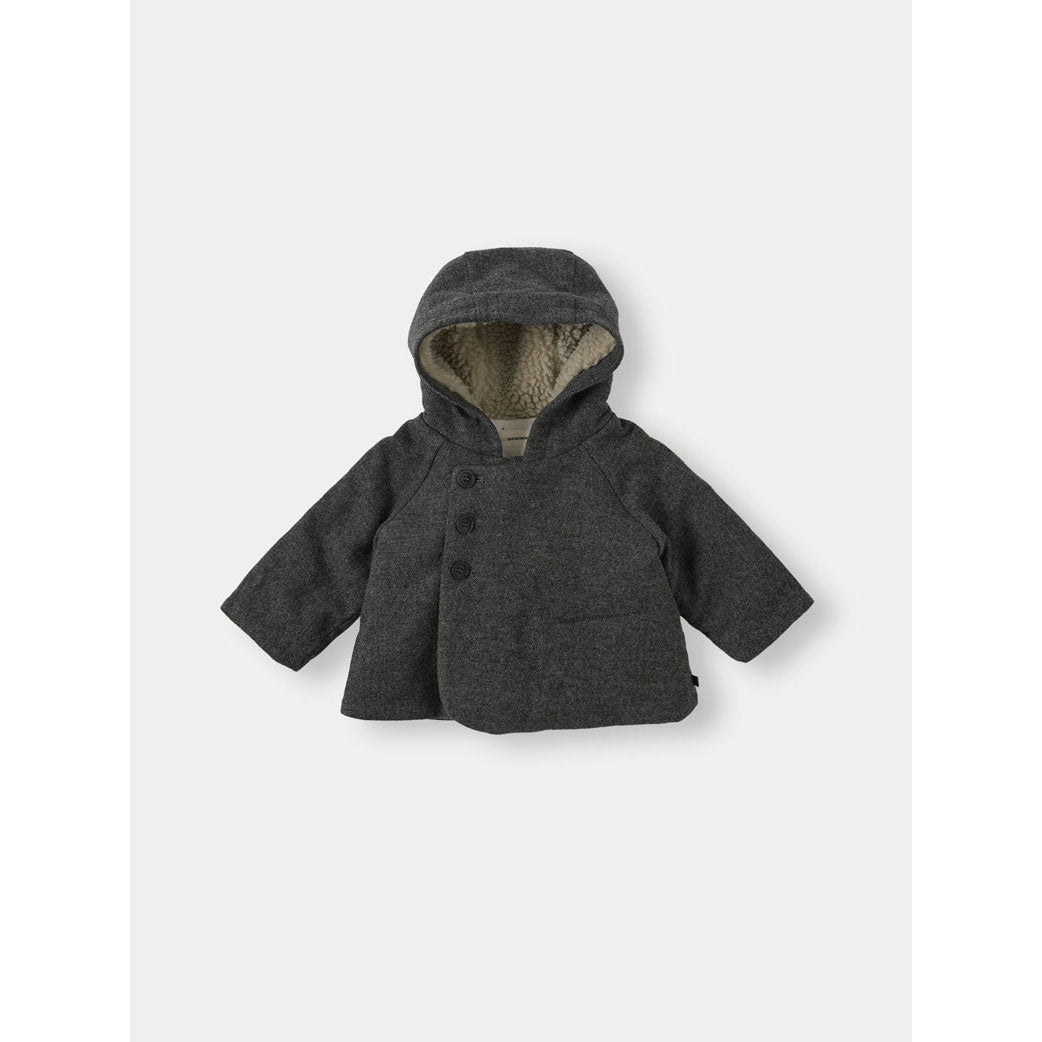 Bene Bene Charcoal Baby Bene Wool Hooded Coat