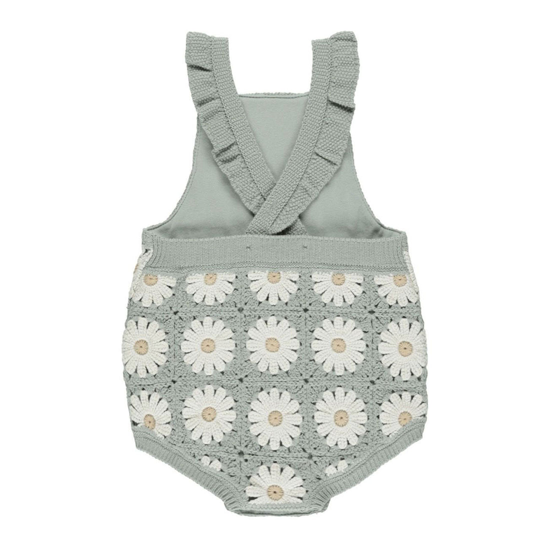 Rylee and Cru Seafoam Crochet Romper - Daisy