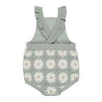 Rylee and Cru Seafoam Crochet Romper - Daisy