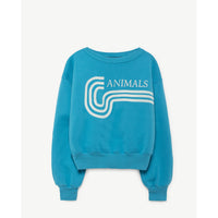 The Animals Observatory Blue Animals Bear Sweatshirt