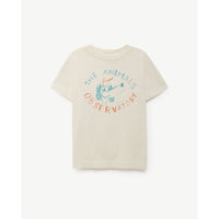 The Animals Observatory Raw White Dog Rooster Babies Tee