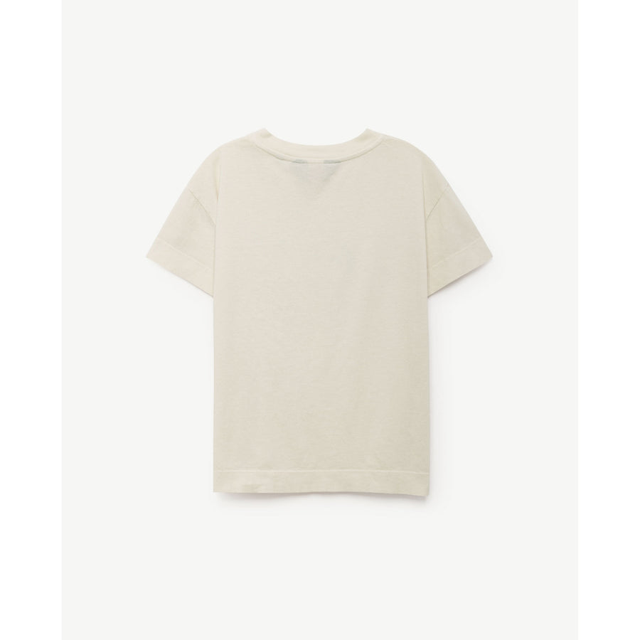 The Animals Observatory Raw White Dog Rooster Babies Tee