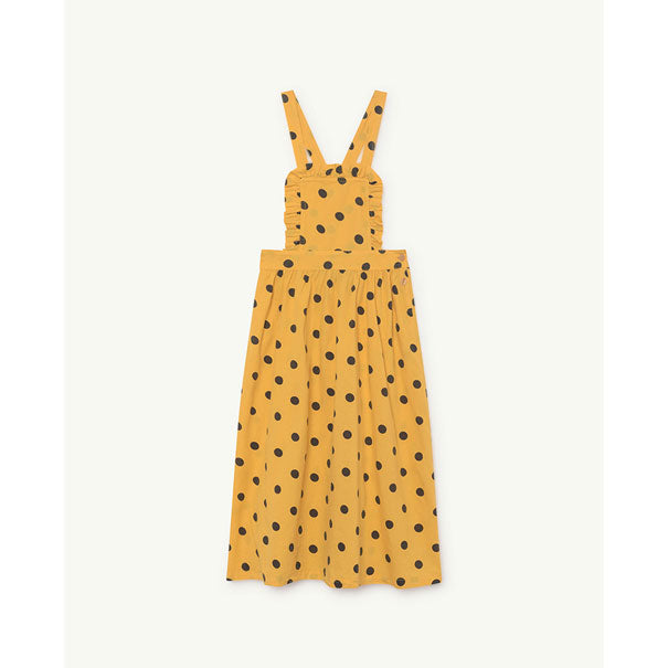 The Animals Observatory Yellow Polka Dots Cow Dress