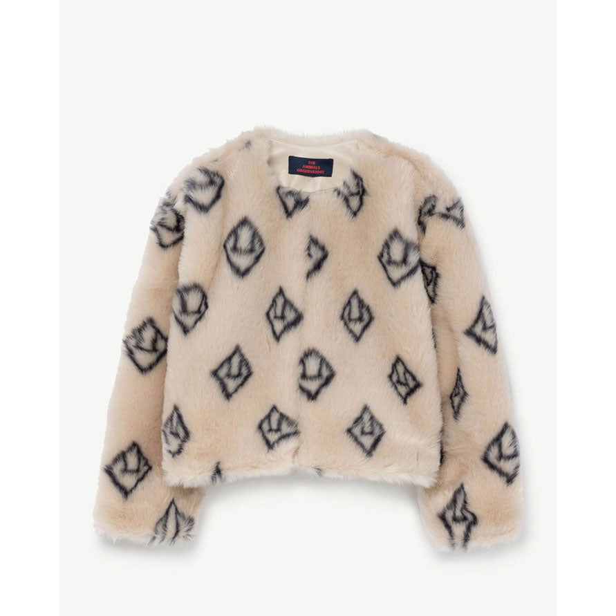 The Animals Observatory Soft Beige Logo Shrew Jacket