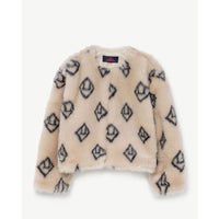 The Animals Observatory Soft Beige Logo Shrew Jacket