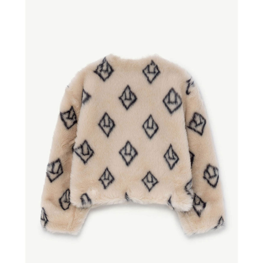 The Animals Observatory Soft Beige Logo Shrew Jacket
