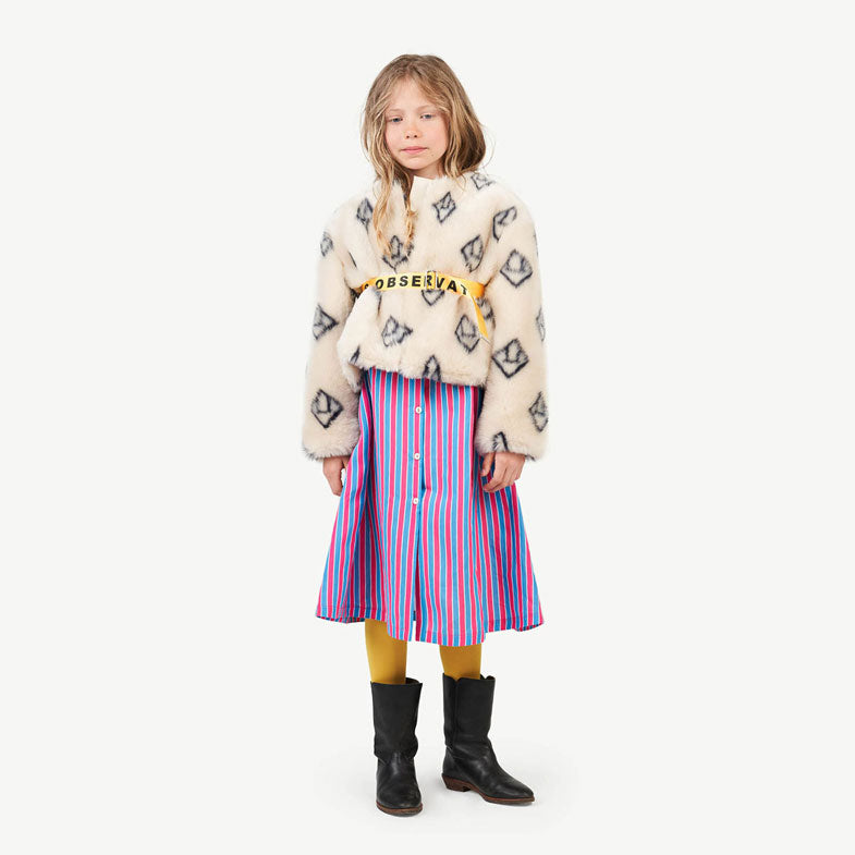 The Animals Observatory Soft Beige Logo Shrew Jacket
