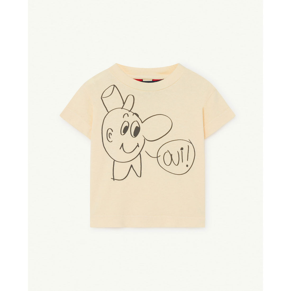 The Animals Observatory Yellow OUI Rooster Baby Tee