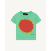 The Animals Observatory Green Sun Rooster Baby Tee