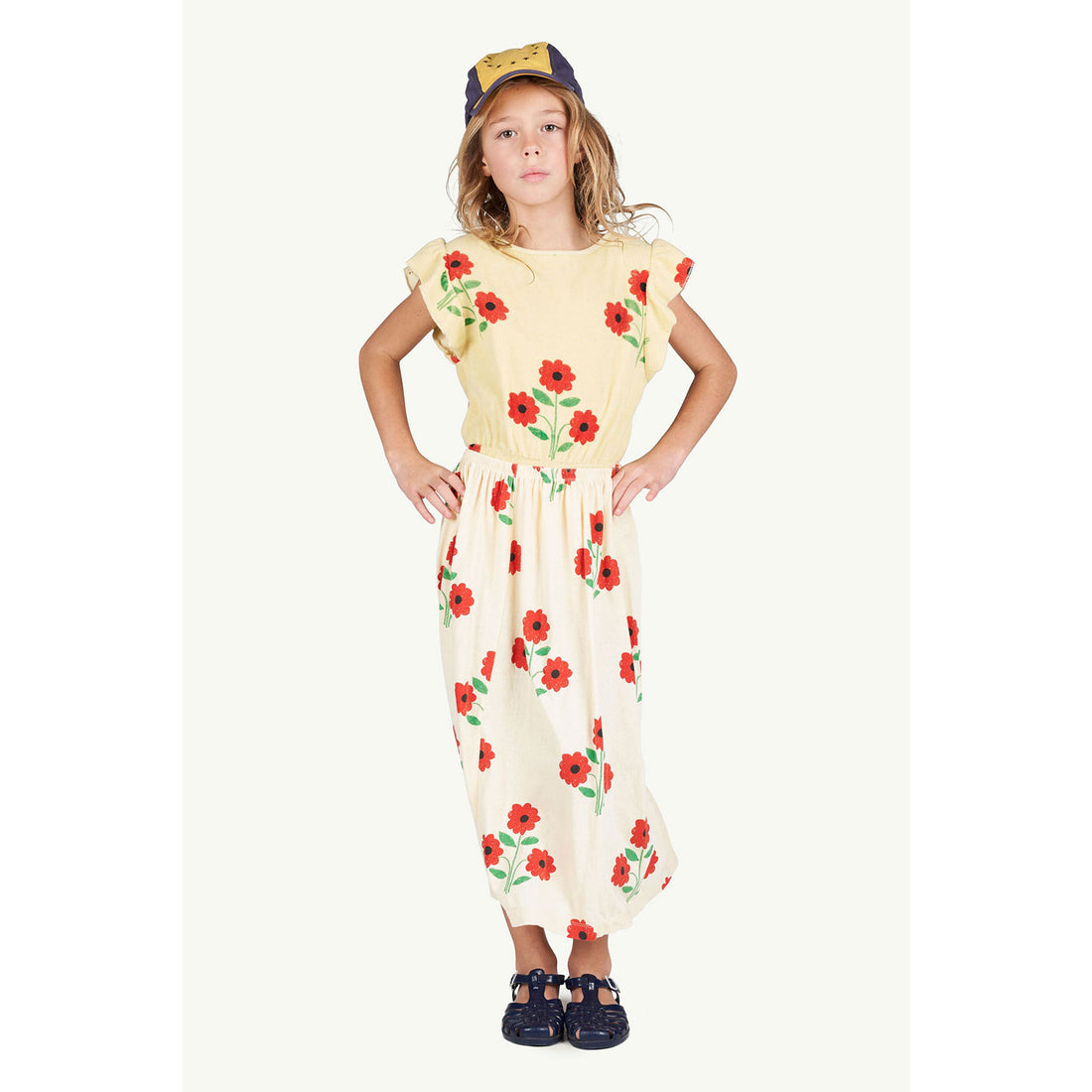 The Animals Observatory Yellow Flowers Ladybug Skirt