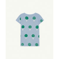 The Animals Observatory Blue Ice Cream Hippo Tee