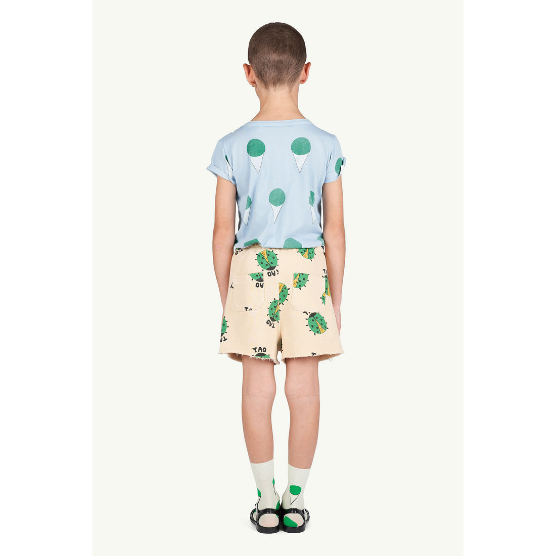 The Animals Observatory Blue Ice Cream Hippo Tee