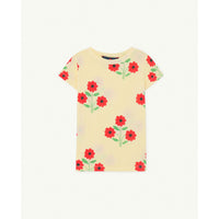 The Animals Observatory Yellow Flowers Hippo Tee