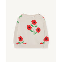 The Animals Observatory White Flowers Baby Sweatshirt
