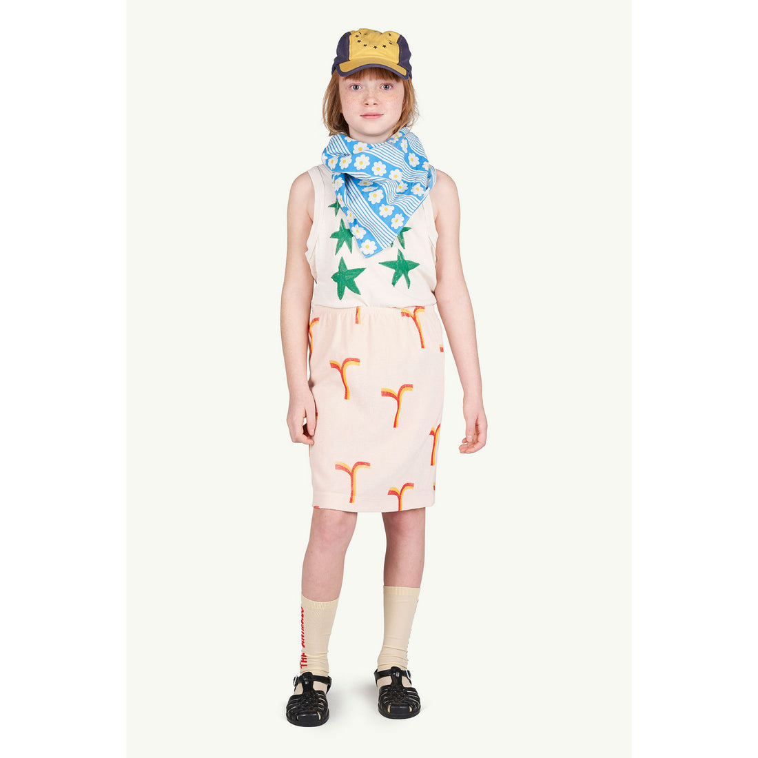 The Animals Observatory Rose Geometric Kitten Skirt