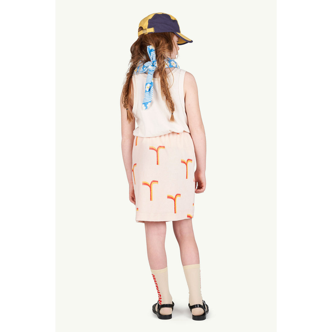 The Animals Observatory Rose Geometric Kitten Skirt