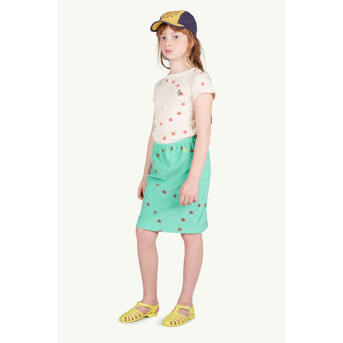 The Animals Observatory Green Stars Kitten Skirt