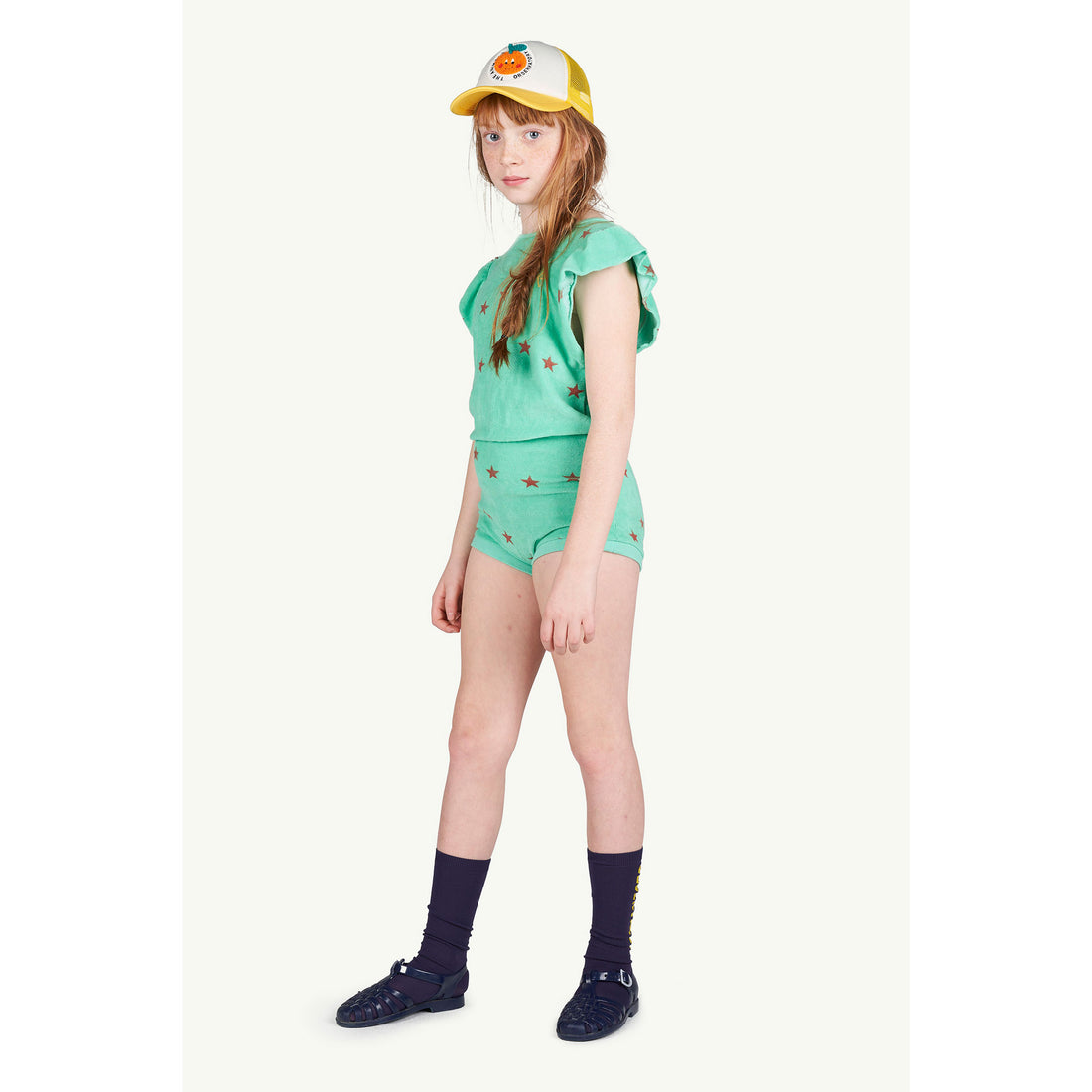 The Animals Observatory Green Stars Koala Jumpsuit