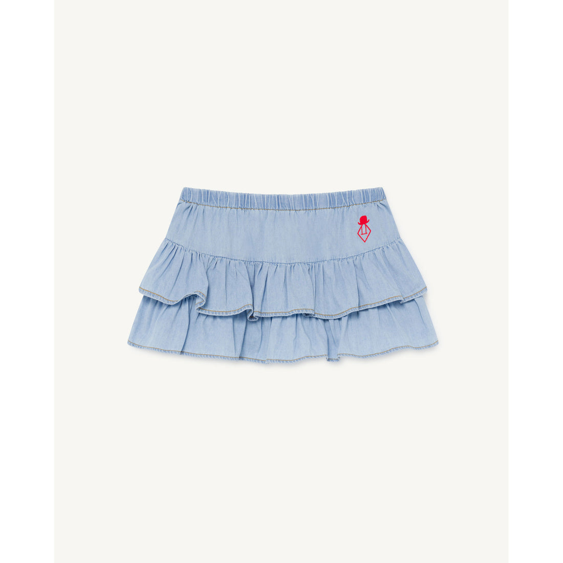 The Animals Observatory Indigo Denim Kiwi Skirt