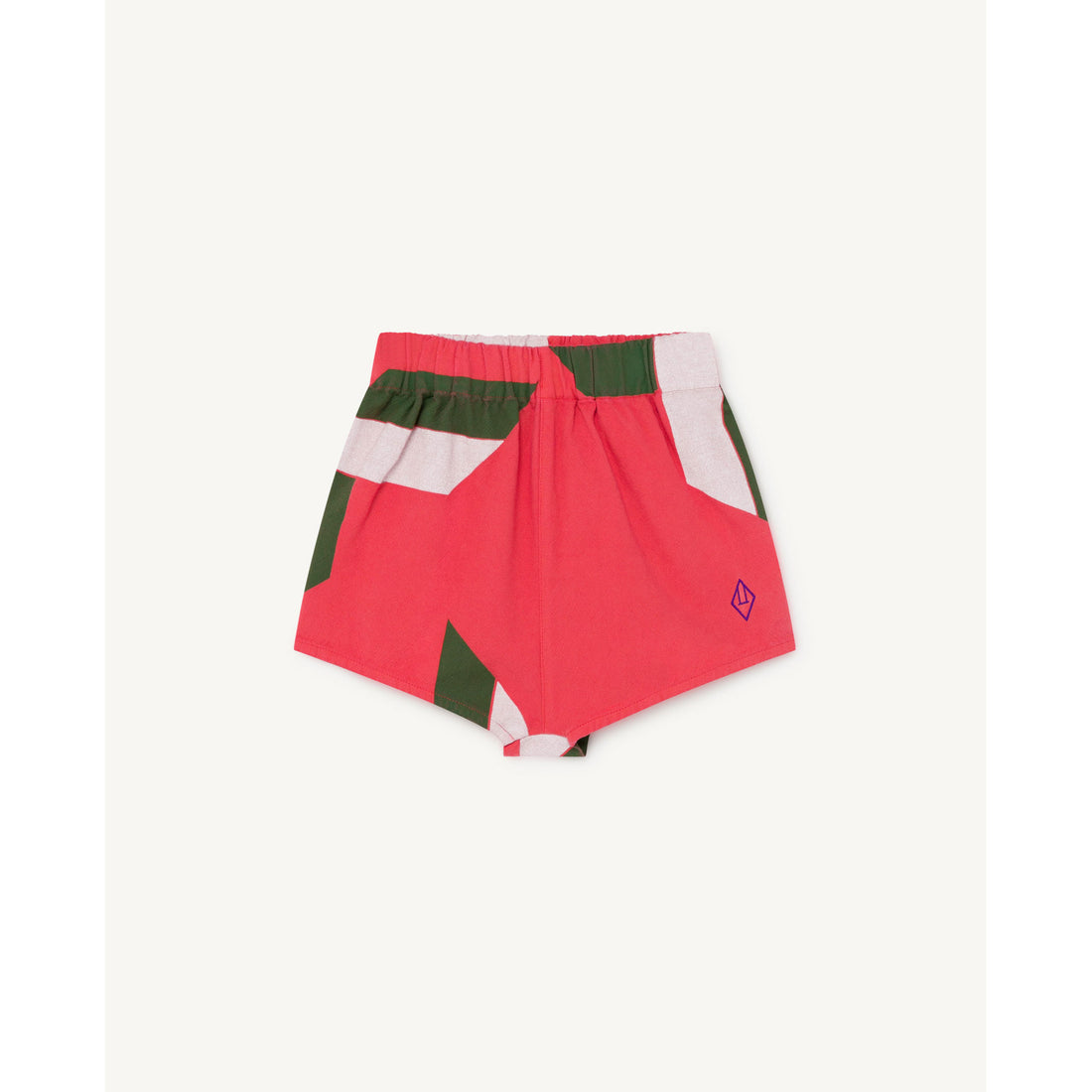 The Animals Observatory Red Geometric Clam Shorts