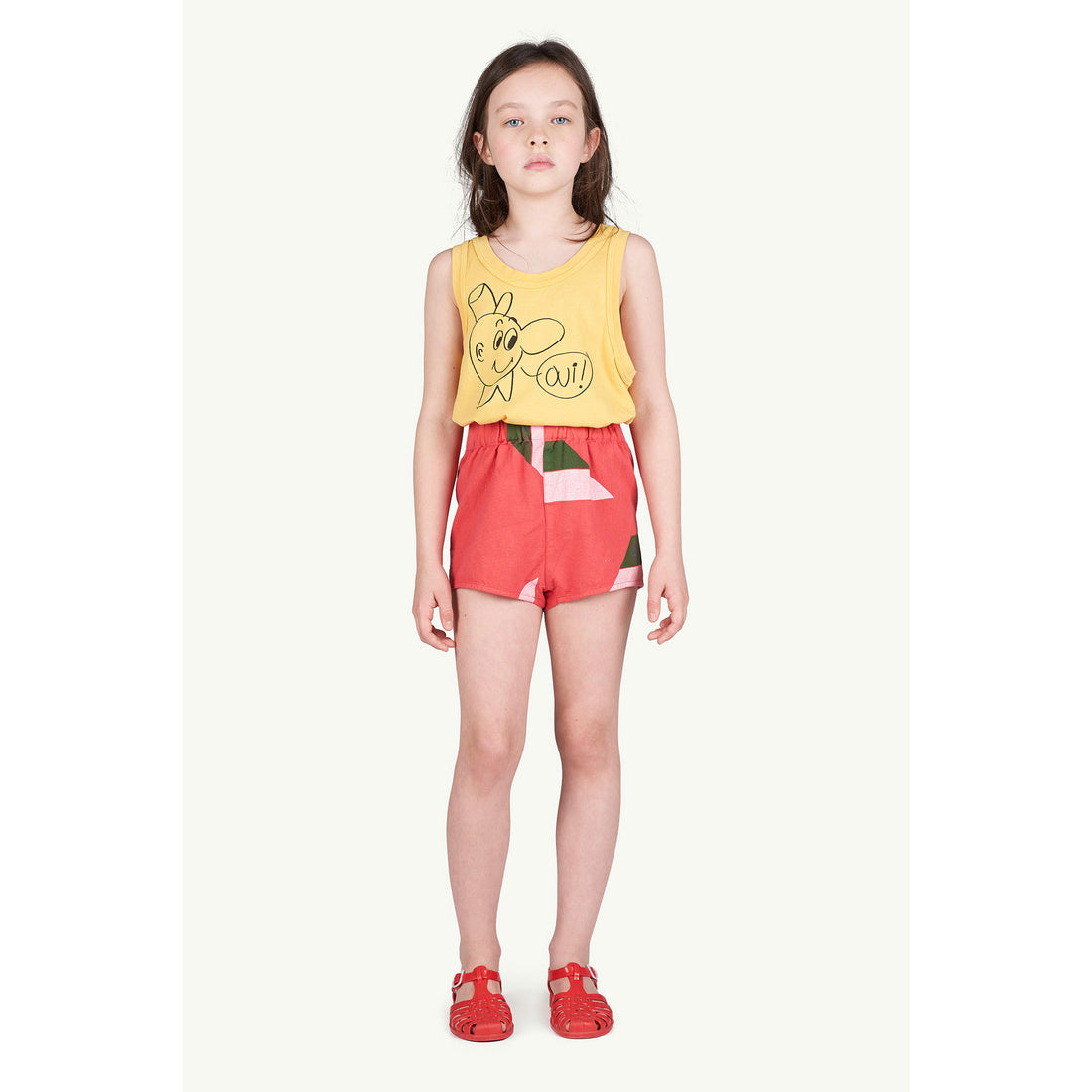 The Animals Observatory Red Geometric Clam Shorts