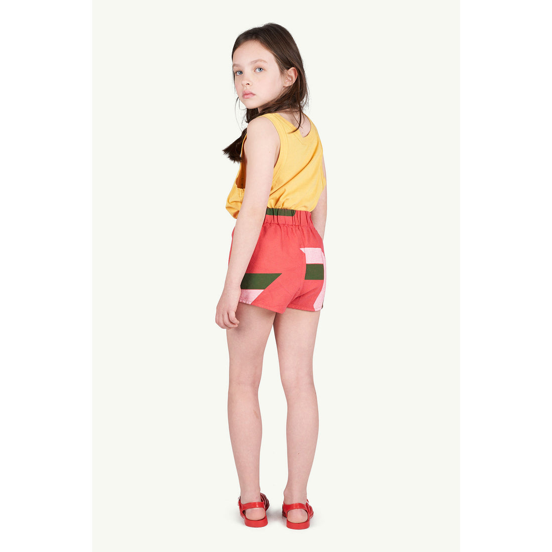 The Animals Observatory Red Geometric Clam Shorts