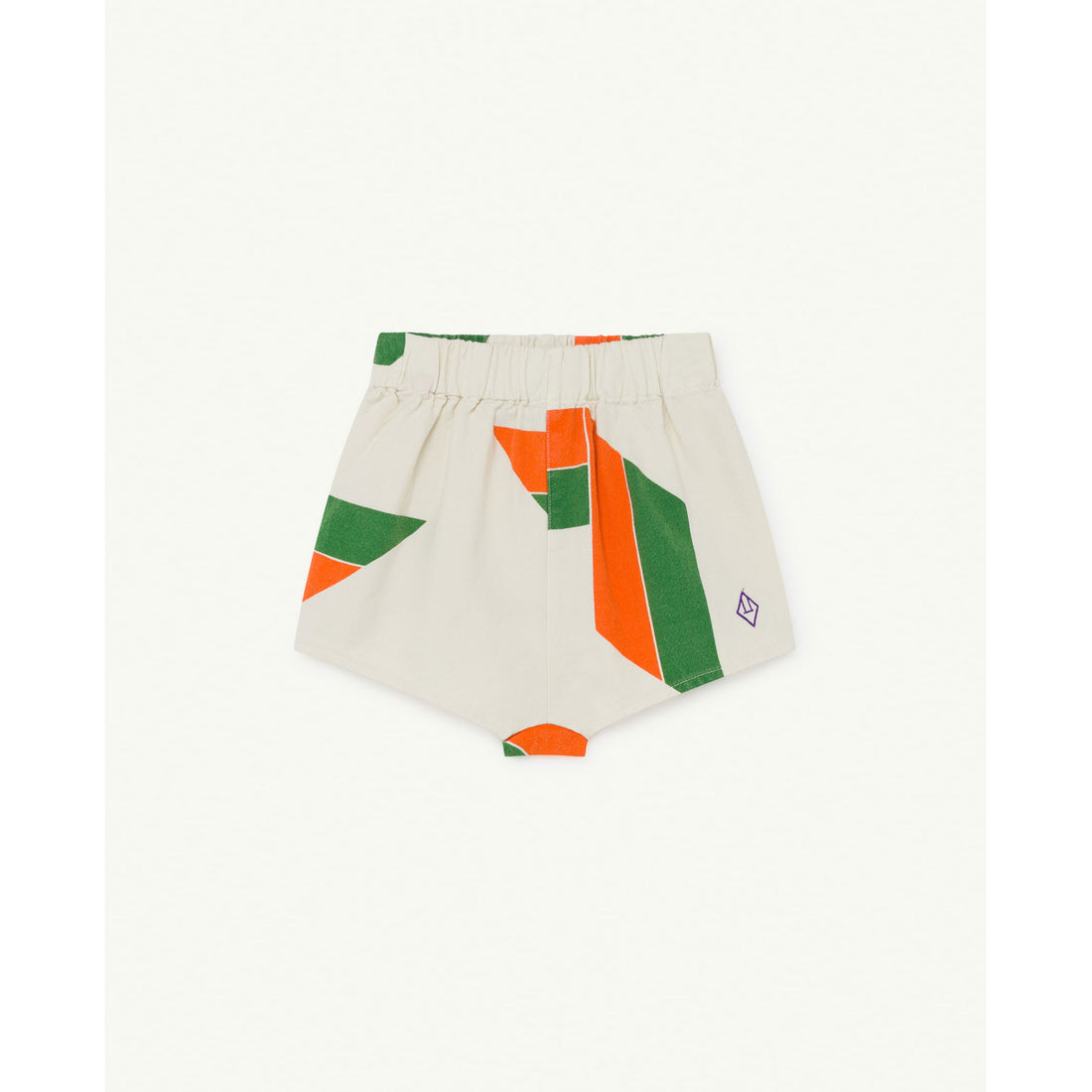 The Animals Observatory White Geometric Clam Shorts