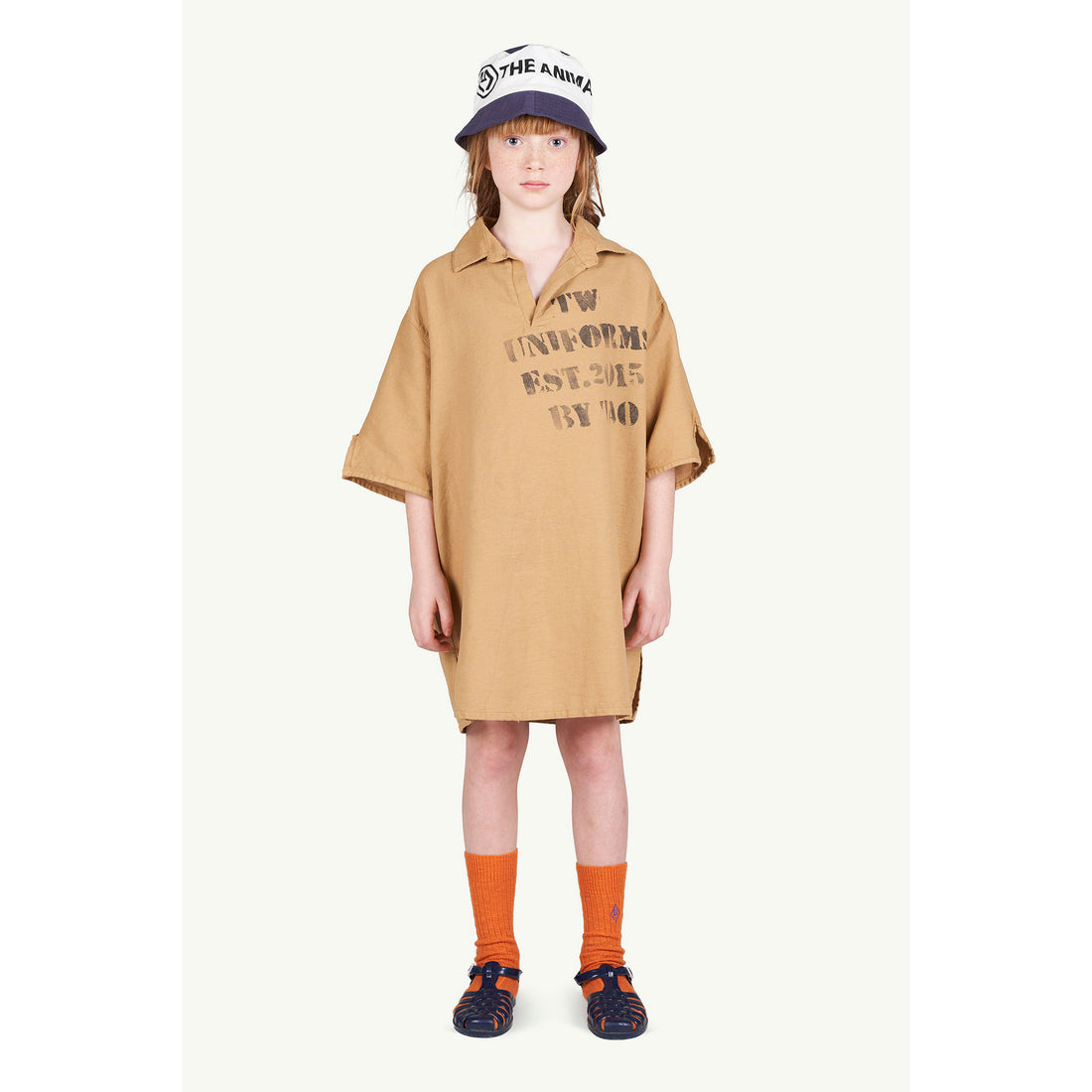 The Animals Observatory Orange Logo Skunk Socks