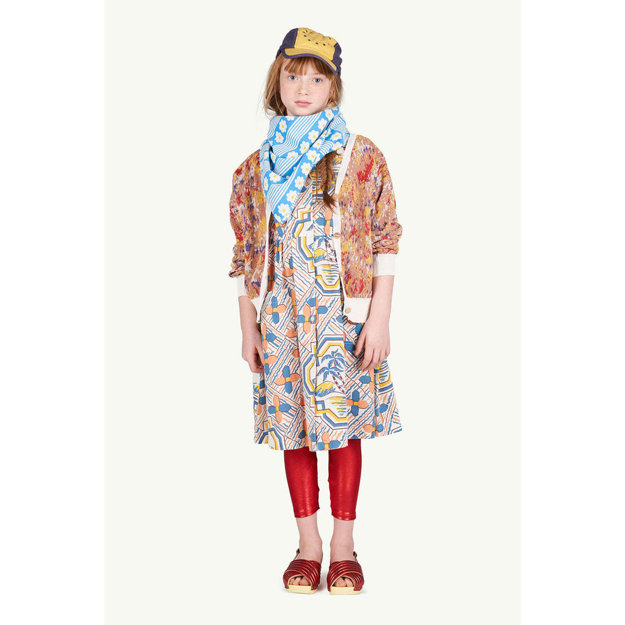 The Animals Observatory Multicolor Knit Racoon Cardigan