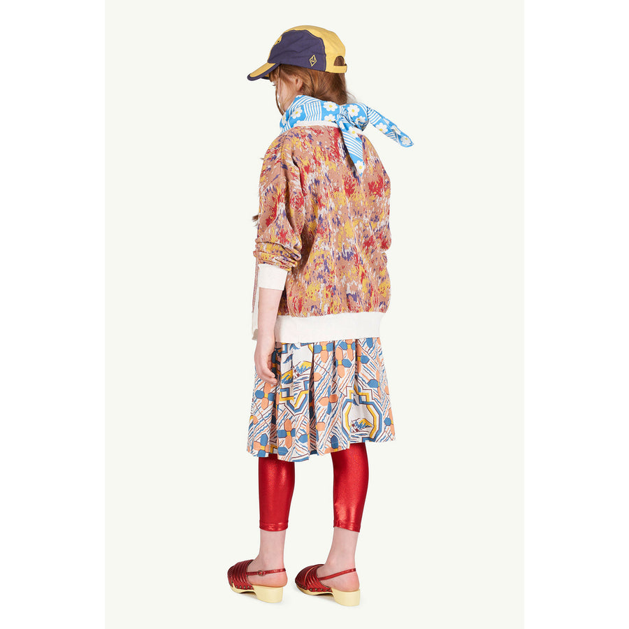 The Animals Observatory Multicolor Knit Racoon Cardigan