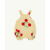 The Animals Observatory Yellow Flowers Boar Baby Dungarees