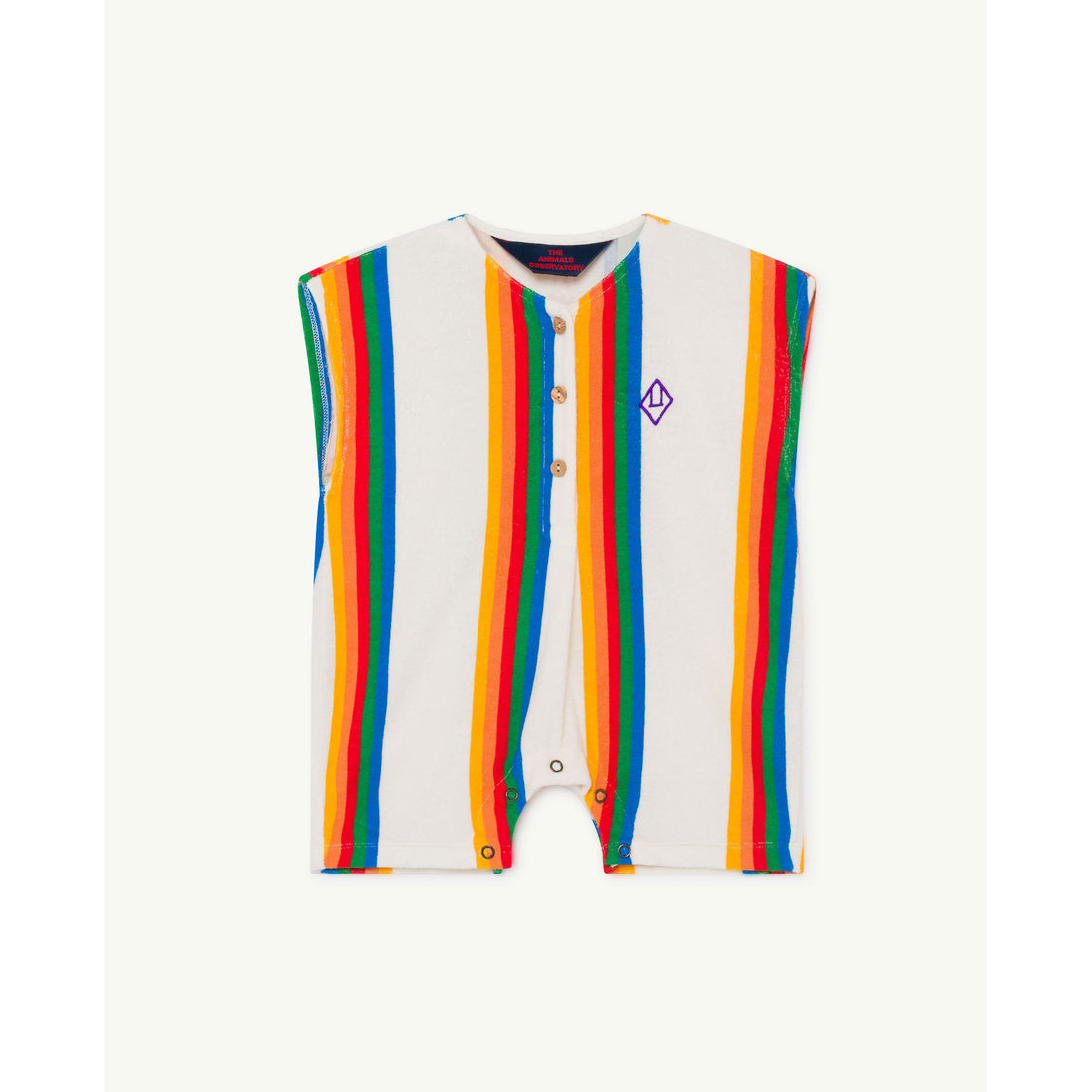 The Animals Observatory White Rainbow Goose Jumpsuit