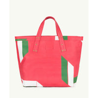 The Animals Observatory Fiery Red Geo Canvas Tote