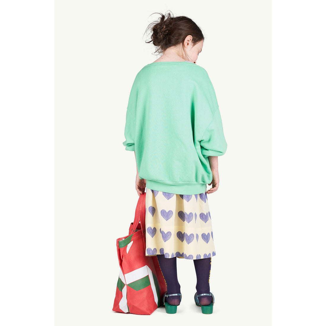 The Animals Observatory Fiery Red Geo Canvas Tote