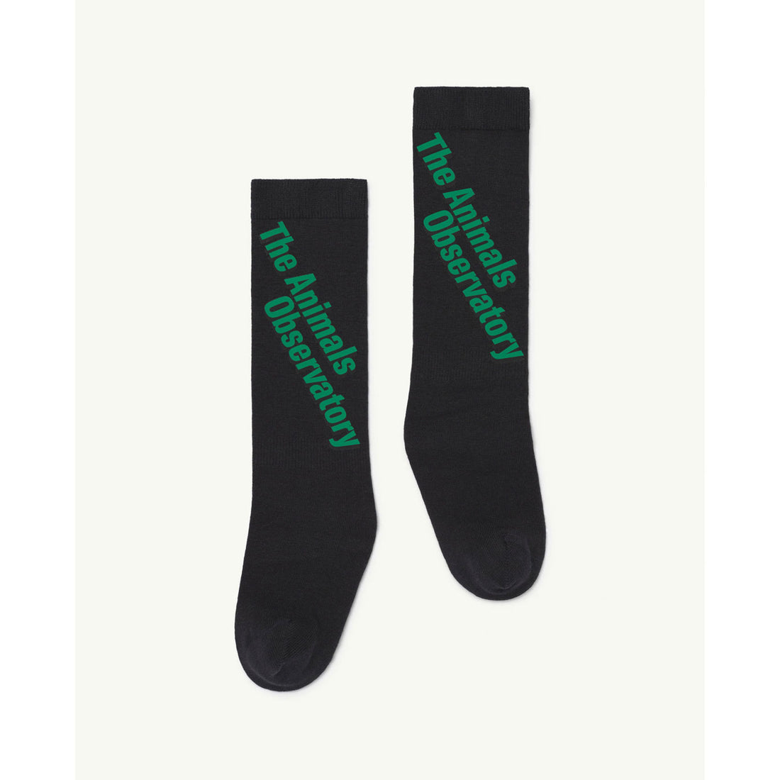 The Animals Observatory Deep Grey Logo Worm Socks