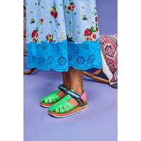 Maison Mangostan Green Maracuja Sandals