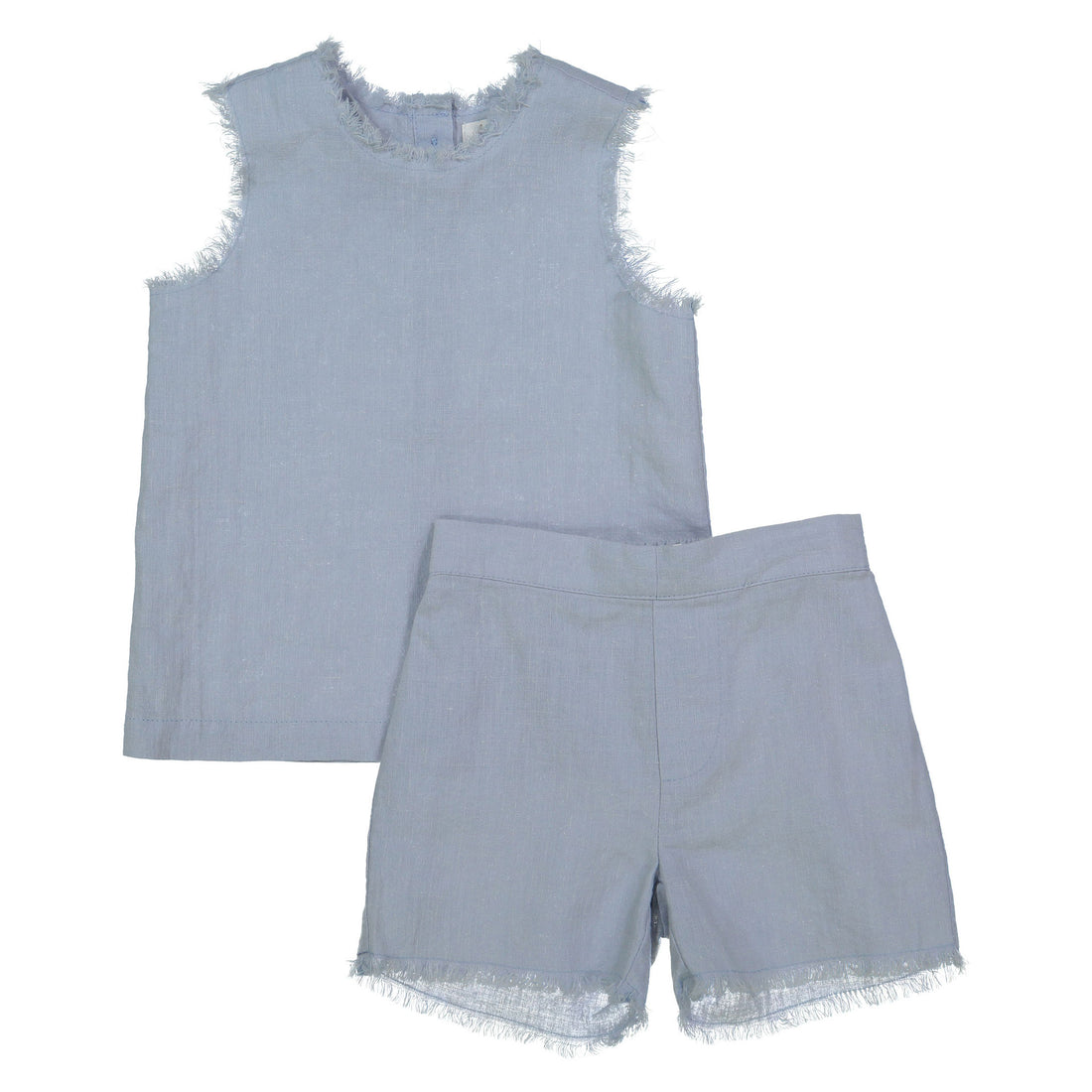 Coco Blanc Pale Blue Baby Boy Linen Set