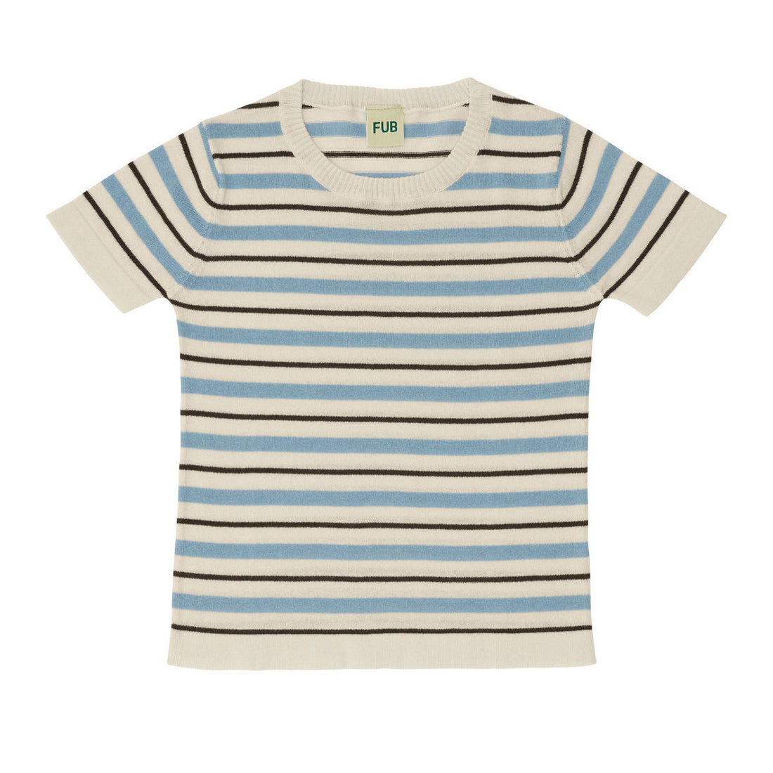 Fub Ecru/Cloudy Blue Striped T-Shirt