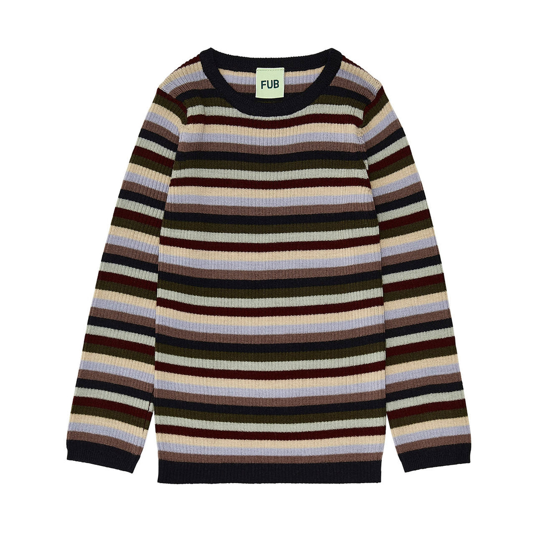 FUB Rib Top - Multi Stripe