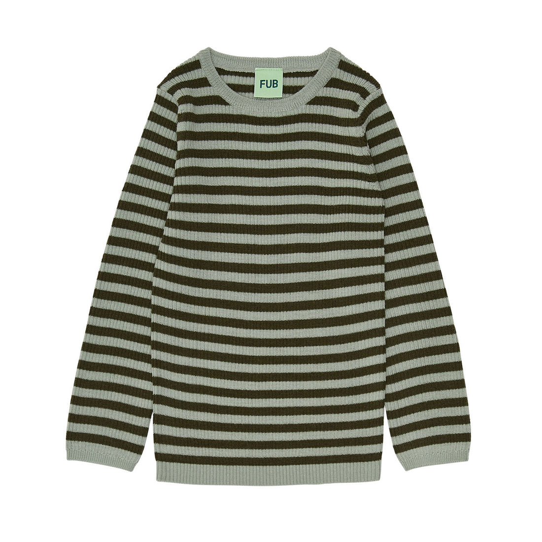 FUB Rib Top - Pale Sage/Forest