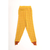 Ligne Noire Yellow Tartan Joggers