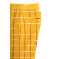 Ligne Noire Yellow Tartan Joggers