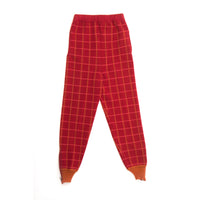 Ligne Noire Red Tartan Joggers