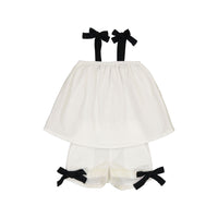 Coco Blanc White/Black Girls Two Piece Swing Set