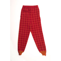 Ligne Noire Red Tartan Joggers